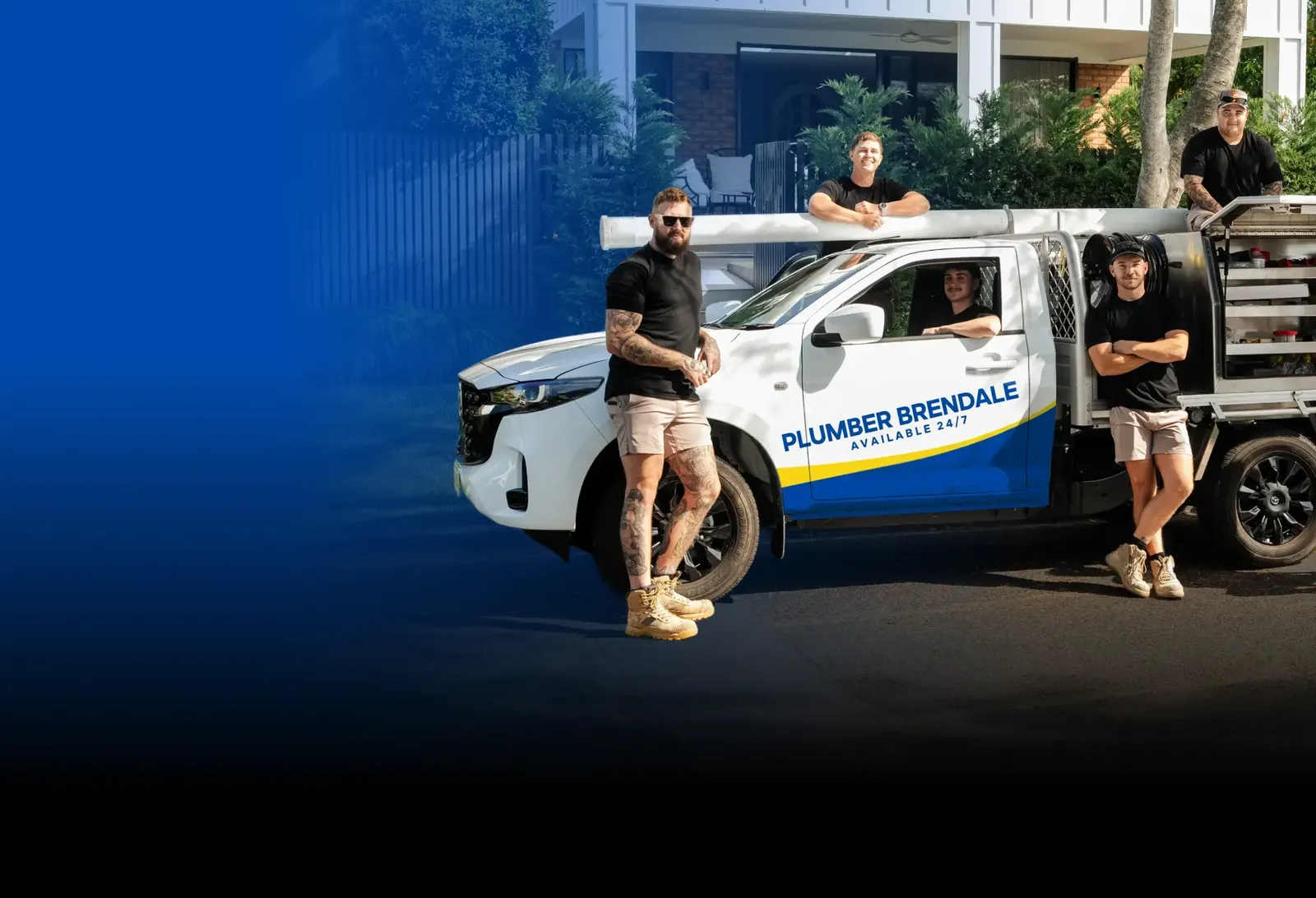 Plumber Brendale team with the ute